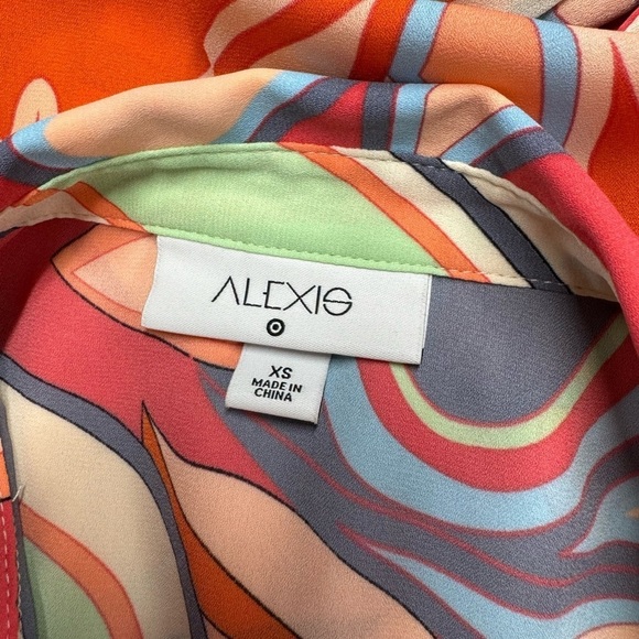 ALEXIS for Target Mixed Floral Long Sleeve Robe Dress Multi XS - Picture 12 of 13